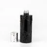 30ml 100ml Spray Pump Black Cosmetic Face Lotion Cream Glass Bottle Jar Packaging Set