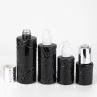 30ml 100ml Spray Pump Black Cosmetic Face Lotion Cream Glass Bottle Jar Packaging Set