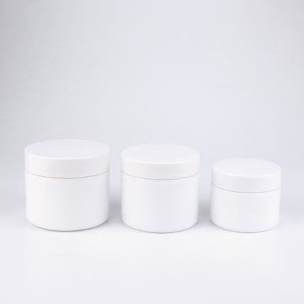 Tarro cosmético de vidrio cerámico de ópalo blanco de 30 ml y 50 ml