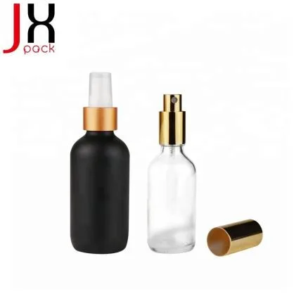30ml Clear Perfume Boston Round Glass Bottle With Atomizer Pump