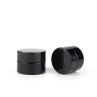 3ml 5ml 10ml Empty Mini Straight Sided Small Round Concentrate Black Glass Jar Container