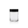 4 Oz Clear CR Glass Jars With Black Childproof Cap