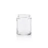 4 Oz Clear CR Glass Jars With Black Childproof Cap