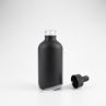 4 OZ Matte Black Boston Round Glass Bottle With Dropper Cap