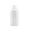 4 Oz White Lotion Boston Round Glass Bottle With Spray Pump