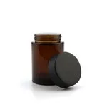 4oz Amber Glass Jars With Pressure Seals Liners Cap