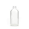 4oz Clear Frosted Boston Round Glass Bottle With Atomizer Pump