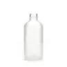 4oz Clear Frosted Boston Round Glass Bottle With Atomizer Pump