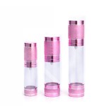 50ml Airless Pump Bottle With Rose Gold Overcaps