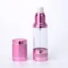 50ml Airless Pump Bottle With Rose Gold Overcaps