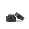50ml Matte Black Cosmetic Cream Glass Container Jar