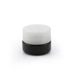 5g Dark Glass Jar With Child Resistant White Cap