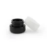 5g Dark Glass Jar With Child Resistant White Cap