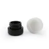 5g Dark Glass Jar With Child Resistant White Cap