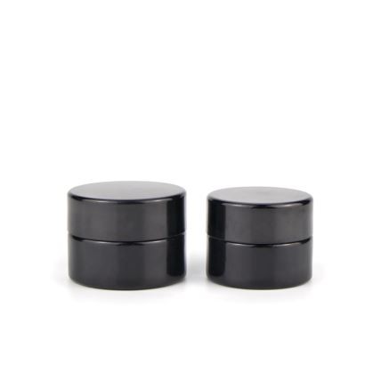 5ml 10ml Black UV Concentrate Stash Glass Container Jar