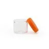 6 Ml No Neck Cbd Wax Container No Stick Concentrate Borosilicate Glass Jar With Silicone Cap