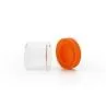 6 Ml No Neck Cbd Wax Container No Stick Concentrate Borosilicate Glass Jar With Silicone Cap