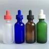 60ml Gloss Matte Purple Boston Round Glass Dropper Bottle