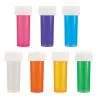 8 Dram Amber Child Resistant Reversible Lid Plastic Vials Jar