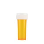 8 Dram Amber Child Resistant Reversible Lid Plastic Vials Jar