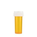 8 Dram Amber Child Resistant Reversible Lid Plastic Vials Jar