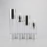 Airless Lotion Cream Spray Bottle With Silver Aluminum Cap