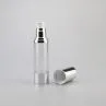 Airless Lotion Cream Spray Bottle With Silver Aluminum Cap