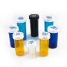 Amber Plastic Child Resistant Cap Vials