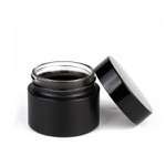 30ml 50ml matte Black cream Cosmetic Jar With Lid