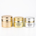 Custom Made 20g 30g 50g Round Cylindrical Body Lotion Glass Jars