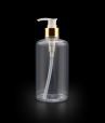 Flat Round 200ml 220ml 230ml 400ml Large Pet Plastic Bottle With Pump