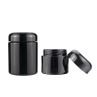 Large 500ml Black Ultraviolet Glass Storage Screw Top Jar
