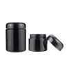 Large 500ml Black Ultraviolet Glass Storage Screw Top Jar