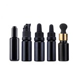 Luxury 30ml 50ml 60ml Black Uv Cosmetic Serum Oil Dropper Glass Bottle