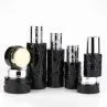 Luxury 50g Container Airless Black Face Lid Cream Jar And Bottle