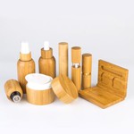 Luxury Eco Friendly Natural Bamboo Lotion Serum Cosmetic Packaging