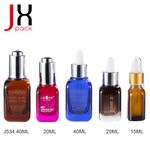 New Designer 20ml 30ml 50ml Serum Glass Dropper Bottles