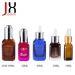 New Designer 20ml 30ml 50ml Serum Glass Dropper Bottles