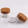 Round 15g 30g 50g Acrylic Plastic Jar With Wooden Cap