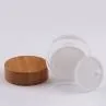 Round 15g 30g 50g Acrylic Plastic Jar With Wooden Cap