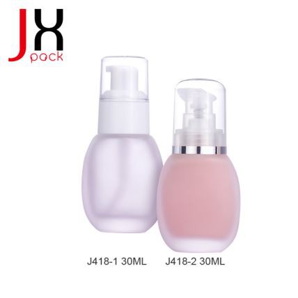 Round Glass Bottle 30ml Glass Bottles For Liquid Foundation