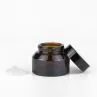 Slanted Shoulder Lotion Cream Glass Cosmetic Bottle And Jars