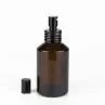 Slanted Shoulder Lotion Cream Glass Cosmetic Bottle And Jars