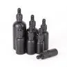 Wholesale 10 15 20 30 50 100 Ml Black Essential Oil Glass Dropper Bottle