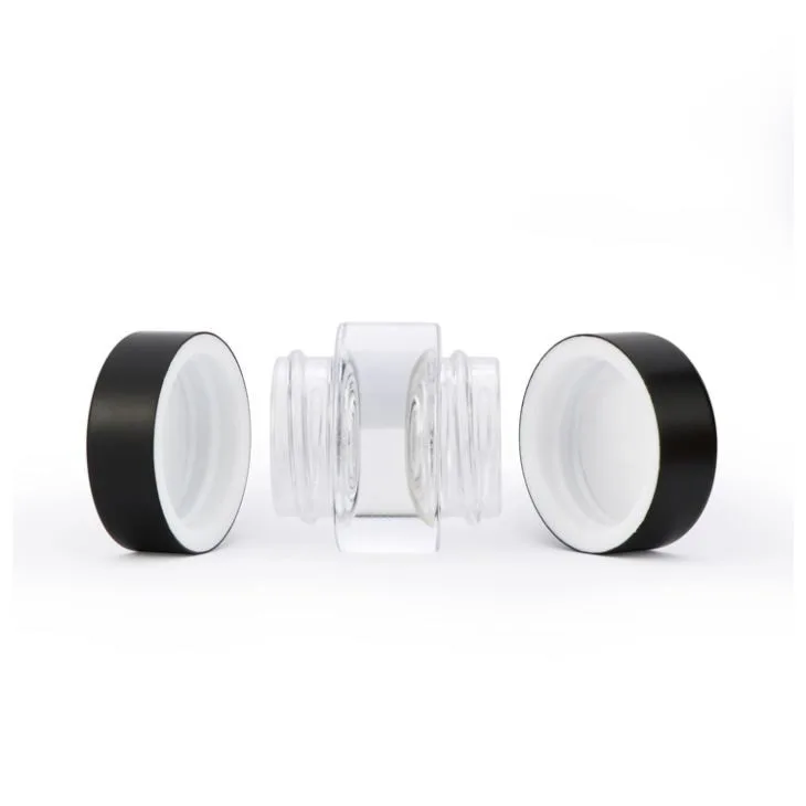 Two Heads Eye Cream Glass Jar