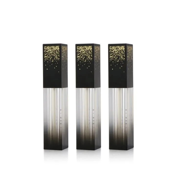 4ml/0.14oz Mini Square Lip Gloss Tube Containers With Wand Applicator
