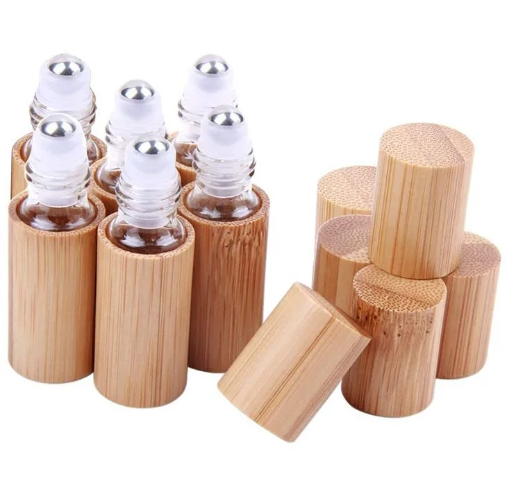 5ml Bamboo Perfume Glass Roller Bottle