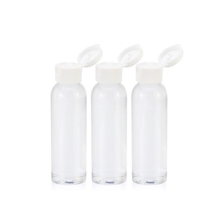 آزمایشگاه طبیعی 2 اونس HDPE تلنگر کلاه خالی بطری های سفر فشرده BPA رایگان TSA سازگار با سفر اندازه بطری مجموعه