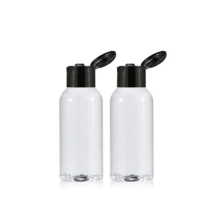 Pinnacle Mercantile Easy Squeeze Plastic Bottles With Disc Flip Cap/Lid 4 Oz Set