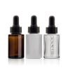 1 Oz Clear Cylinder Glass Bottle With Matt Gold White Fine Mist Sprayer
